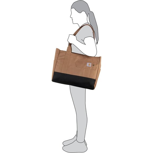 600D Polyester East West Tote - Sturdy, Water-Repellent & Spacious Design - Picture 5 of 7